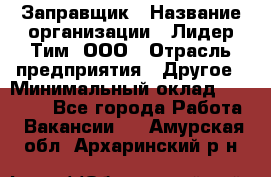 Заправщик › Название организации ­ Лидер Тим, ООО › Отрасль предприятия ­ Другое › Минимальный оклад ­ 23 000 - Все города Работа » Вакансии   . Амурская обл.,Архаринский р-н